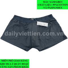 Quần lót Đùi Việt Tiến Boxer màu Xám Grey số 593