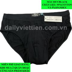 Quần lót Việt Tiến Tam Giác Brief màu Đen Black số 584