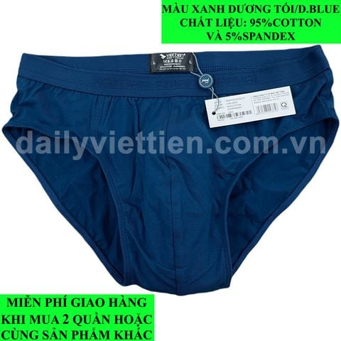 Quần lót Việt Tiến Tam Giác Brief màu Xanh Dương Tối D.Blue số 586