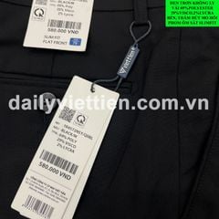 Quần tây Đen Việt Tiến không ly số 755