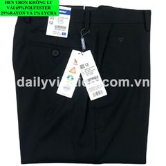 Quần tây Đen Việt Tiến không ly số 556