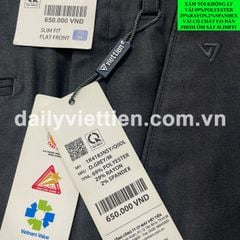 Quần tây Việt Tiến Slimfit số 784