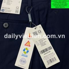 Quần tây Xanh Đen Việt Tiến số 766 không ly phom ôm Regular Fit