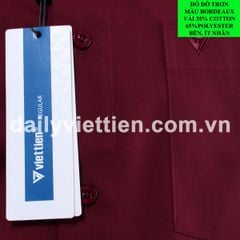 Sơ mi Đỏ Đô Việt Tiến số 1273