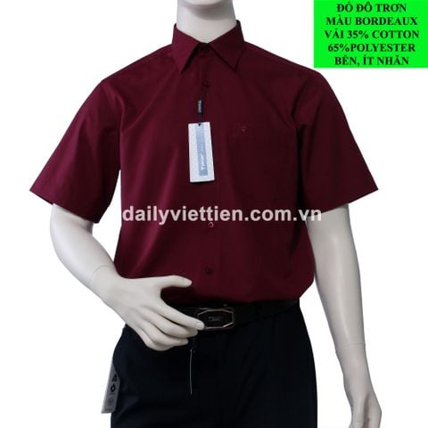 Sơ mi Đỏ Đô Việt Tiến số 1827