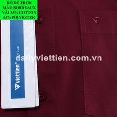 Sơ mi Đỏ Đô Việt Tiến số 1828