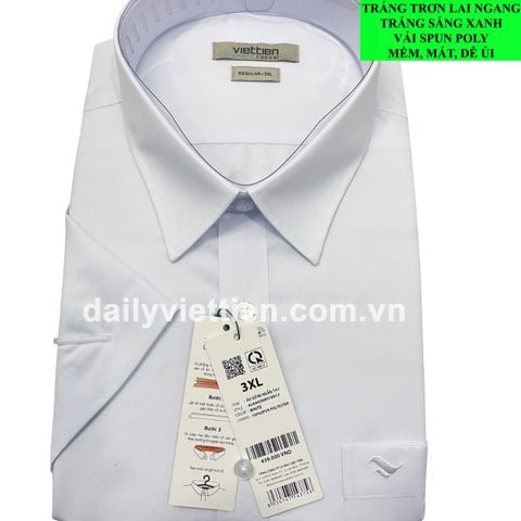 Sơ mi Trắng Việt Tiến lai ngang số 1863