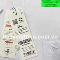 Sơ mi Trắng Việt Tiến lai ngang số 1863