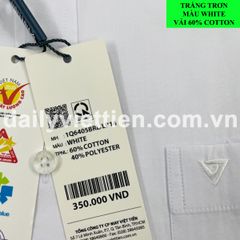 Sơ mi Trắng Việt Tiến số 1619