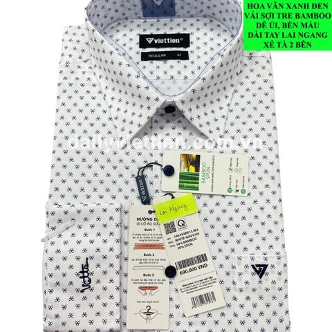 Sơ mi Việt Tiến lai ngang dài tay số 1788