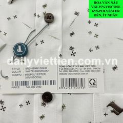 Sơ mi Việt Tiến lai ngang số 1208