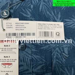 Sơ mi Việt Tiến lai ngang số 1830