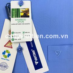 Sơ mi Xanh biển sợi tre Việt Tiến