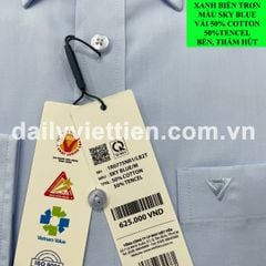 Sơ mi Xanh Biển Việt Tiến số 1813