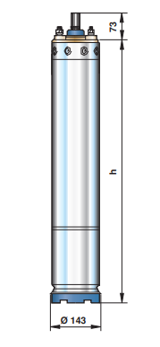 Động cơ Bơm hỏa tiễn 4inch PEDROLLO Model 4FKm / 0.75