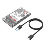  Hộp Đựng Ổ Cứng Di Động HDD Box 2.5 ORICO 2139U3 USB 3.0 - 2.5 inch Nhựa Trong Suốt - Hàng Chính Hãng Phân Phối Viscom 