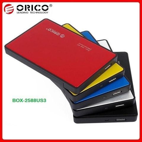 Hộp ổ cứng Orico 2588US3 DI ĐỘNG 2.5" SSD/HDD SATA 3 USB 3.0  - HÀNG CHÍNH HÃNG