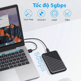  Hộp Ổ Cứng 2.5" SSD/HDD ORICO 25PW1-U3-BK - Hàng Chính Hãng 