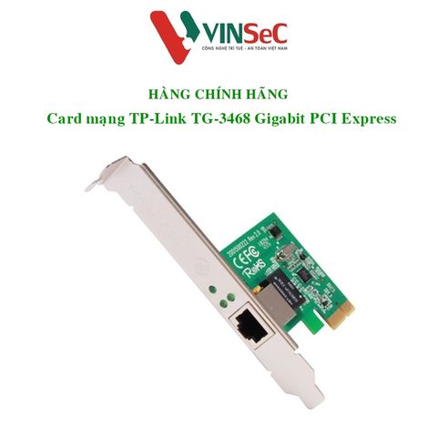 Card mạng Gigabit TP-Link TG-3468 PCI Express - Hàng Chính Hãng