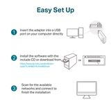  USB thu sóng Wifi TP-Link TL-WN821N Chuẩn N Tốc Độ 300Mbps - Hàng chính hãng 