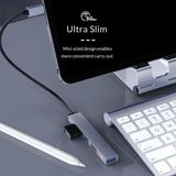  Hub Type C ra 4 cổng USB Orico AH-13-GY-BP - Hàng Chính Hãng 