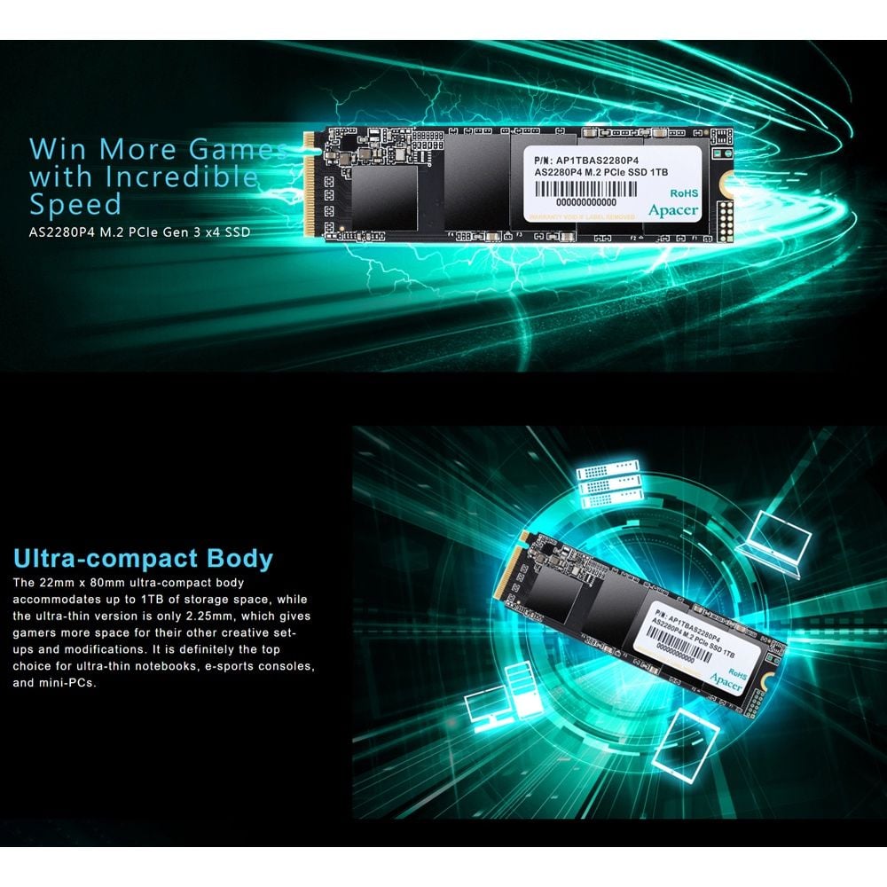 Pcie Gen3 X2 Apacer As2280p2 Jual APACER AS2280P2 PCIe Gen3 X2 SSD