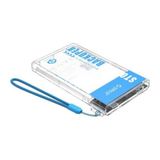  Hộp Ổ Cứng Orico BA2110-CR Backuper 2.5" SSD/HDD SATA 3 USB 3.0 - Nhựa trong suốt- Hàng Chính Hãng 