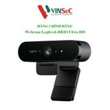  Webcam Logitech BRIO - Ultra HD Pro, tự động chỉnh sáng & lấy nét, mic kép to rõ loại bỏ tiếng ồn 