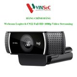  Webcam Logitech C922 Pro Full HD 1080p - 720p/60FPS micro kép to rõ, tự động lấy nét và chỉnh sáng HD, phù hợp PC/ Laptop/ Mac - Chuyên Nghiệp Dành Cho Game Thủ/ Streamer/ TikToker, Youtuber... 