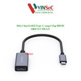  Đầu Chuyển Đổi Type C Sang Cổng HDMI ORICO CTH-GY - Hàng Chính Hãng 