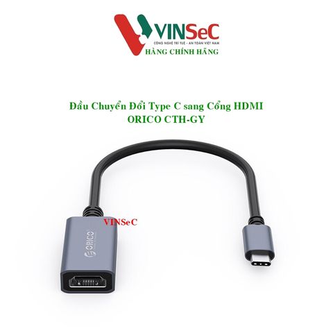 Đầu Chuyển Đổi Type C Sang Cổng HDMI ORICO CTH-GY - Hàng Chính Hãng