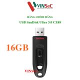  USB 16GB SanDisk 3.0 Ultra CZ48 - Hàng Chính Hãng 