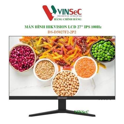 Màn hình HIKVISION LCD 27inch, tấm nền IPS - FHD, 100Hz, Full Viền, HDMI, VGA ( DS-D5027F2-2P2 ) - Hàng Chính Hãng