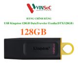  USB 3.2 - 128GB - Gen 1 Kingston DataTraveler Exodia ( DTX ) thời trang với nắp bảo vệ và móc khóa màu sắc - Hàng Chính Hãng 