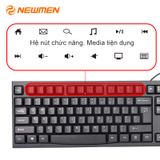  Bàn phím máy tính có dây Newmen E007 - Business Office E007 - Hàng Chính Hãng 