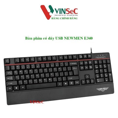 Bàn phím USB Newmen E340 - Dùng cho Game / Văn phòng - Hàng Chính Hãng