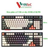  Bàn phím cơ USB có dây EDRA EK398 - Hàng Chính Hãng 
