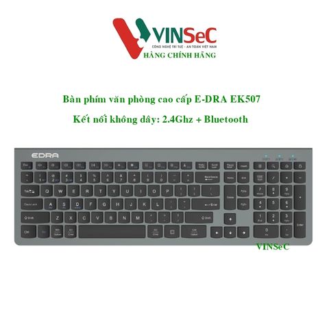 Bàn phím không dây EDRA EK507 - Hàng Chính Hãng