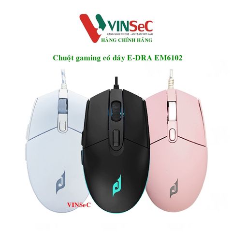 Chuột Gaming USB EDRA EM6102 - Hàng Chính Hãng