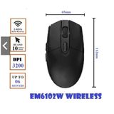  Chuột Gaming không dây EDRA EM6102w - Hàng Chính Hãng 
