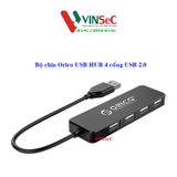  Bộ chia / Hub 4 cổng USB 2.0 Orico FL01-BK - Hàng Chính Hãng 