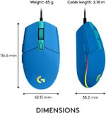  Chuột Logitech G102 / G203 Lightsync Gen 2 - Led RGB, Chỉnh Led Theo Ý Thích Bằng Phần Mềm – Hàng Chính Hãng 