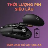  Chuột không dây Gaming Logitech G304 - Cảm biến Hero, 12k DPI, nhẹ, 6 nút lập trình, on-board memory, pin 250h -Hàng Chính Hãng 