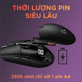  Chuột không dây Gaming Logitech G304 - Cảm biến Hero, 12k DPI, nhẹ, 6 nút lập trình, on-board memory, pin 250h -Hàng Chính Hãng 