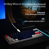  Bàn phím cơ không dây Newmen GM610 Kết nối Type-C & Bluetooth - Hàng Chính Hãng 