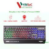  Bàn phím có dây USB giả cơ Newmen GM818 - Mix Led - Hàng Chính Hãng 