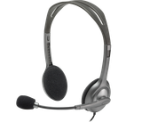  Tai nghe chụp tai Logitech H111 - 1 jack 3.5mm, Mic khử giảm tiếng ồn, trọng lượng nhẹ, âm thanh nổi- Hàng Chính Hãng - Tem DIGIWORLD / VĨNH XUÂN Phân Phối 