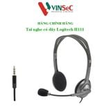  Tai nghe chụp tai Logitech H111 - 1 jack 3.5mm, Mic khử giảm tiếng ồn, trọng lượng nhẹ, âm thanh nổi- Hàng Chính Hãng - Tem DIGIWORLD / VĨNH XUÂN Phân Phối 