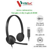  Tai nghe có dây Logitech H340 - Mic giảm ồn, điều khiển trên dây, âm thanh kỹ thuật số, đệm tai thoải mái, kết nối USB-A - Hàng Chính Hãng – Tem DIGIWORLD / VĨNH XUÂN / QUỐC VIỆT Phân Phối 