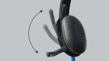  Tai nghe có dây Logitech H540 - Mic giảm ồn, điều khiển trên tai tiện lợi, âm thanh chất lượng HD, đệm tai thoải mái, kết nối USB-A – Tem DIGIWORLD / VĨNH XUÂN / QUỐC VIỆT Phân Phối 
